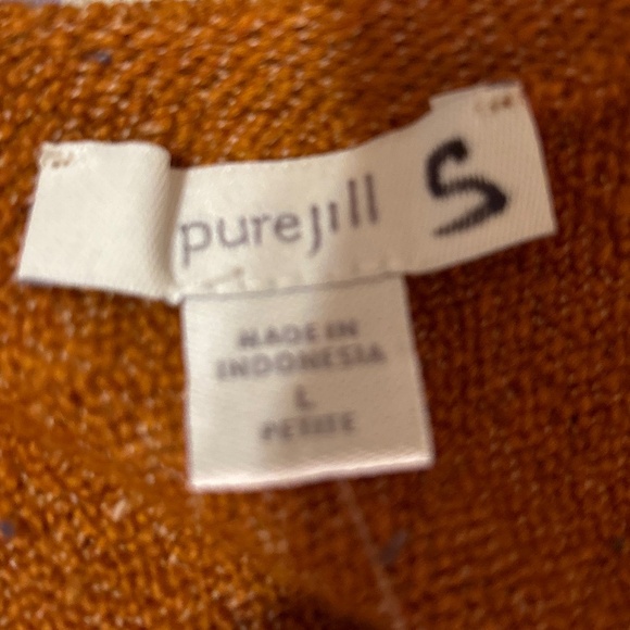 J. Jill Tweed Double V Sweater Size L. New with tags. - Picture 7 of 9
